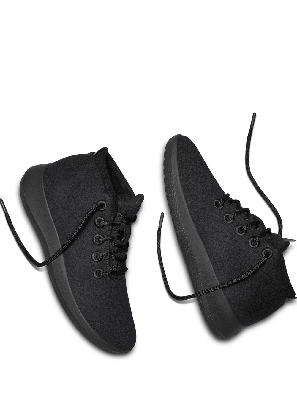 AllBirds Wool Runner Up Mizzle Sneakers in black High Top Boot Sneaker Womens 10